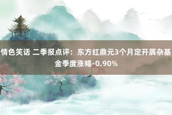 情色笑话 二季报点评：东方红鼎元3个月定开羼杂基金季度涨幅-0.90%