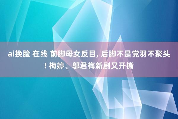 ai换脸 在线 前脚母女反目， 后脚不是党羽不聚头! 梅婷、邬君梅新剧又开撕