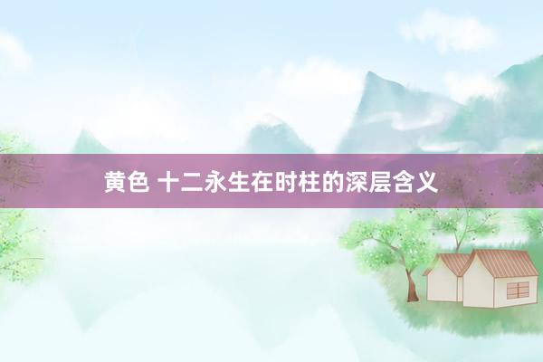 黄色 十二永生在时柱的深层含义